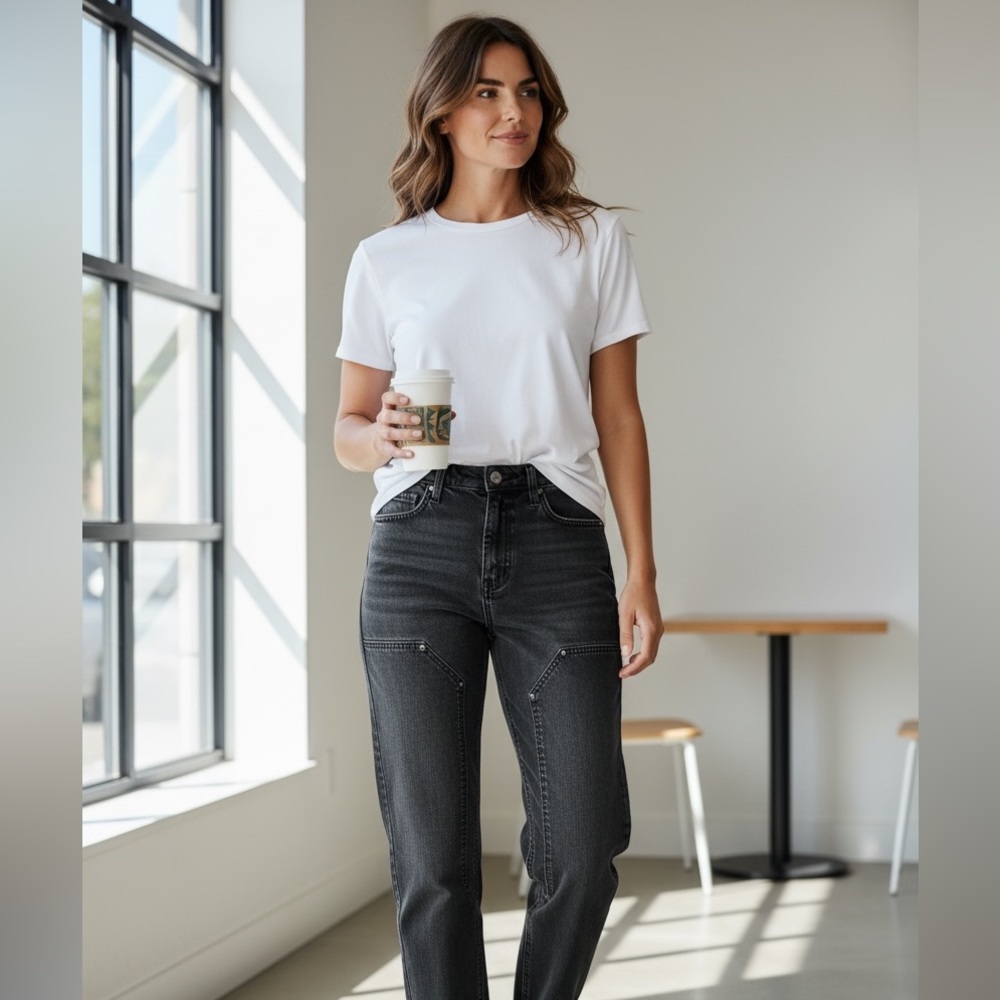 Wild Fable Black Straight Leg Jeans - Size 8